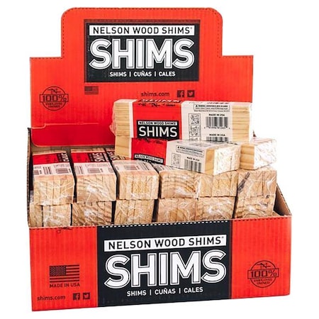 Nelson WOOD SHIMS 8 IN., 12PK PSH8/12/36/75
