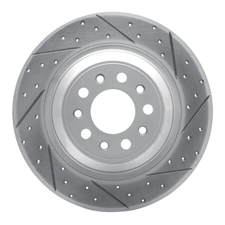 Dfc GEOPERFORMANCE Drilled & Slotted Brake Rotor, Disc Brake Rotor, 830-42010R