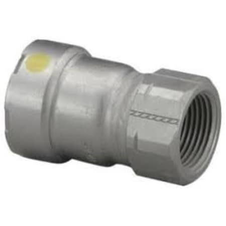 Viega 1 x 1 in. Press x FPT MegaPressG Adapter, Black Steel QVG-25141