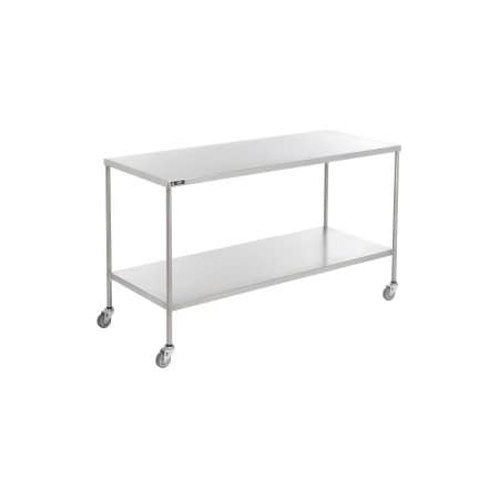 Aero AERO Stainless Steel Instrument Table with Lower Shelf, 30"L x 16"W x 34"H CS-1630
