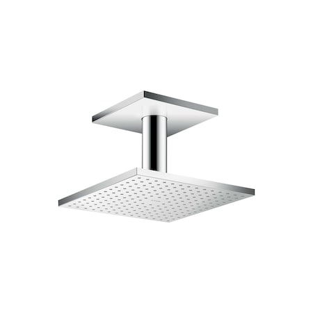 Axor ShowerSolutions Showerhead 250 Square 2-Jet Ceiling Connection, 2.5 GPM in Chrome 35312001