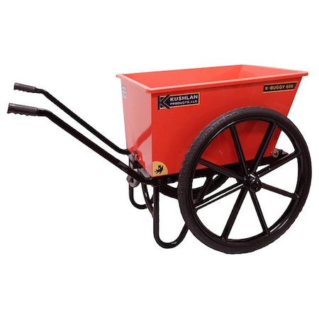 Kushlan Products Wheelbarrow, Steel, Load 750 lb K-Buggy600