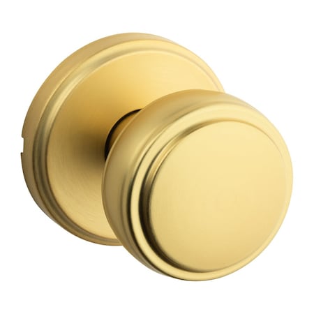 Kwikset Residential Door Knobs Passage Reversible Satin Brass 720SOK-4