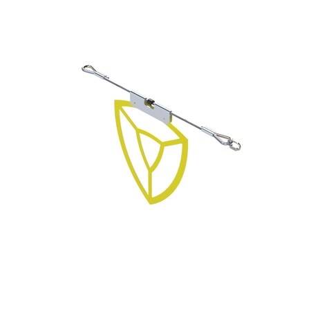 Safety Rail Enduraline Warning Line 102ft, Galv Cable And Aluminum Pennants 400726