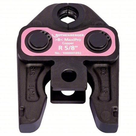 Rothenberger Press Jaw, Steel, 5/8 in Pipe Size 1000001892