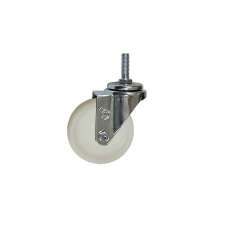 Service Caster 4 Inch SS Nylon Wheel Swivel 1/2 Inch Threaded Stem Caster Wheel SCC-SSTS20S414-NYS-121315