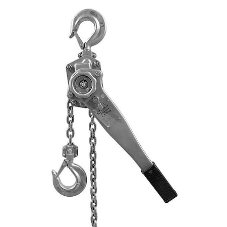 Oz Lifting Products Lever Chain Hoist, 20 ft Chain L, Silver OZSS150-20LH