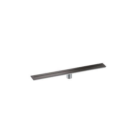 Axor Drains Wall Installation 27 9/16" in Brushed Black Chrome 42525341