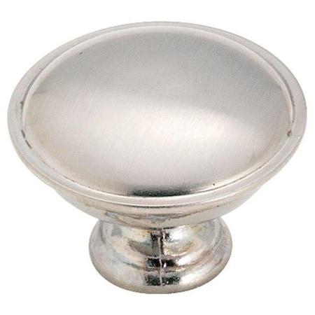 Amerock 1.31 in. dia. Allison Round Furniture Knob - Satin Chrome 0.87 in. Projection 5195144