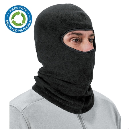Ergodyne Balaclava, Polyester, Black 6821-ECO