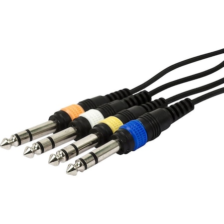 Monoprice CHANNEL-4TRS M TO XLR F SNAKE CABLE 10FT 8761