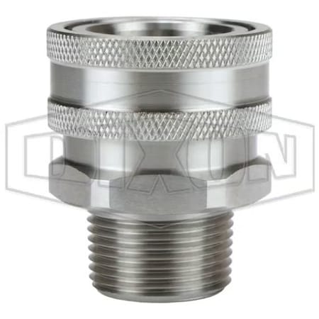 Dixon 2 V COUP, 2 M-NPTF 316SS, UNVALVED 16VM16-SS-E