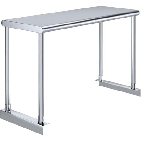 Amgood Stainless Steel Single Overshelf for 30 in. Long Prep Table. 12 in. x 30 in. x 18 in. SOS-1230-Z