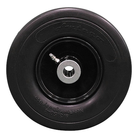 Antego Single 9x3.50-4 Flat Free Tire Assemblies for ExMark, 4.5in Hub with 3/4in Caged Roller Bearings A422503200951PU93504