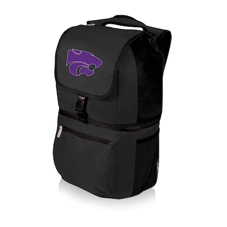 Picnic Time Family Of Brands NCAA Kansas State Wildcats Zuma Backpack Cooler - Soft Cooler Backpack - Lunch Cooler, Black 634-00-175-254-0
