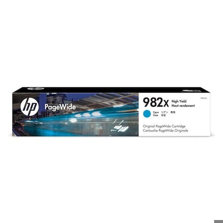 Hp 982X (T0B27A) High Yield Cyan Original PageWide Cartridge (16,000 Yield) T0B27A