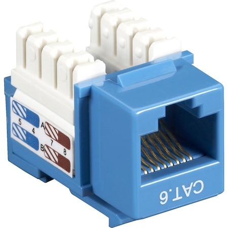 Black Box Connect Cat5E Rj-45 Keystone Jack CAT6J-BL