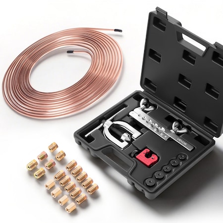 Vevor 3/16 in Brake Line Repair Kit 45 deg Double & Single Brake Line Flaring Tool CT-2032D