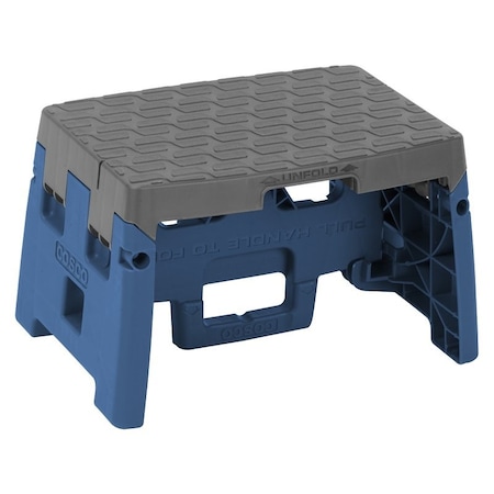 Cosco Stool Step Folding Plstc 1-Stp 11-903-BRG4