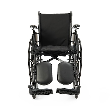 Medline K3 Guardian 16in Wide Wheelchair with Height-Adjustable Desk-Length Arms and Elevating Leg Rests K3166N34E