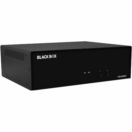 Black Box BLACK BOX NIAP4 SECURE KVM SWITCH, 2 PORT DUAL HEAD HDMI/DP COMBO, CAC, NON-CANCELABLE, NO KVS4-2002HVX