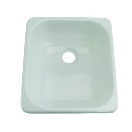 Lippert 13IN X 15IN OUTDOOR SINK; NO FAUCET LEDGE - WHITE 209630