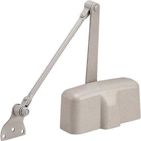 Prosource Door Closer, Non-Handed Hand, Automatic, Aluminum, Ivory, 85 lb C101-BH-SA-IV