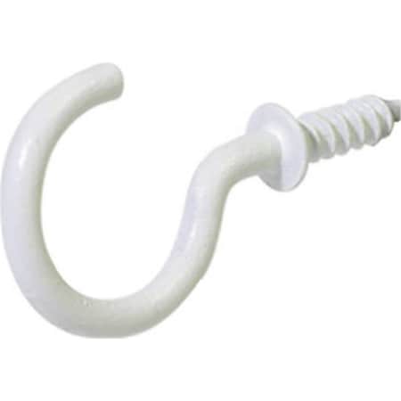 Hillman 122322 1.25 in. White Coated Cup Hook, 2PK 400286
