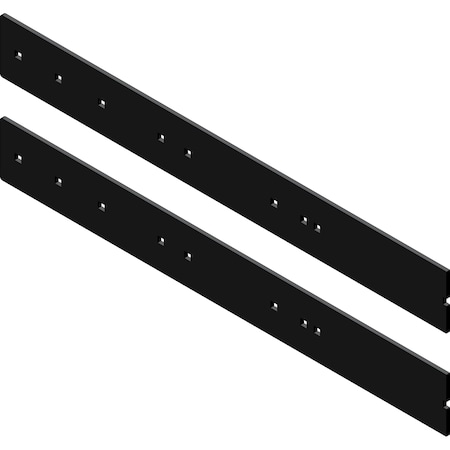 Kfi 106250 50 in DualSided Steel Wear Bar - 3/16 in Grade 50, PowderCoated 2Piece 106250