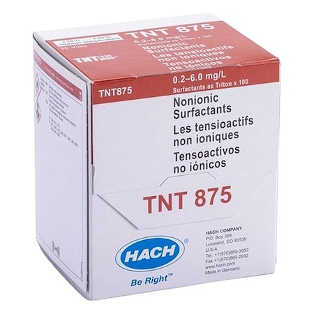 Hach Nonionic Surfactants Vial Test, Vial TNT875