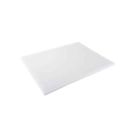 Cac Foodservice Cutting Board Polyethylene White 18x12 in CBPH-1218W