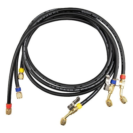Testo Hose Set, Rubber, Right-Hand, Female, SAE 0554 2116