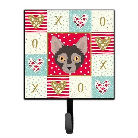 Carolines Treasures 4.25 x 1 x 7 in. Lykoi Cat Love Leash or Key Holder CK5128SH4