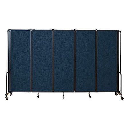 National Public Seating Room Divider, 6 ft H, 118" W, Blue RDB6-5PT04