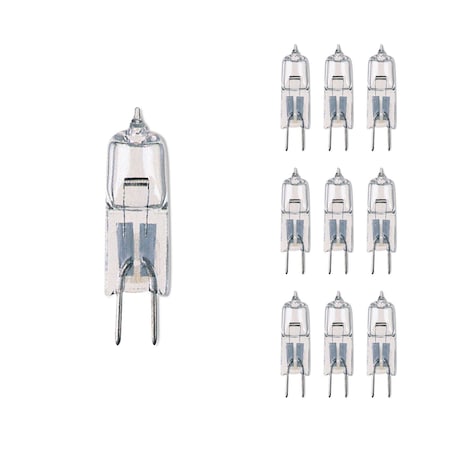 Bulbrite Mini 10w Equivalent T3 Bi-Pin Base G4 in Clear Fnsh Dimmable Soft Wht 2900K Halogen Lght Bulb, 10PK 860779