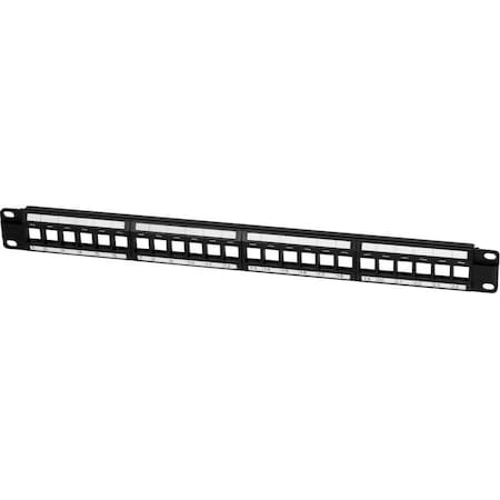 Monoprice Rackmount Keystone Jack Panel, 24 Ports 7260