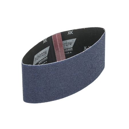 Norton Co 0 Sanding Belt, 3 in W, 18 in L, 50 Grit, Coarse, Zirconia Aluminum Abrasive 2231