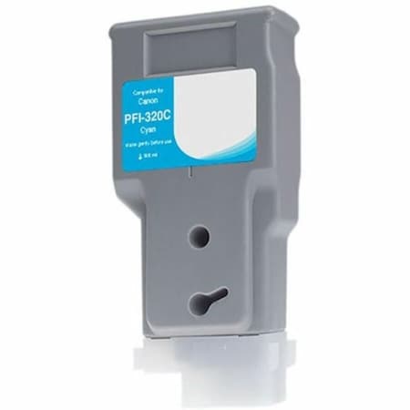 Cig WF Non-OEM New Cyan Wide Format Ink Cartridge for Canon PFI-320 WCPFI320C