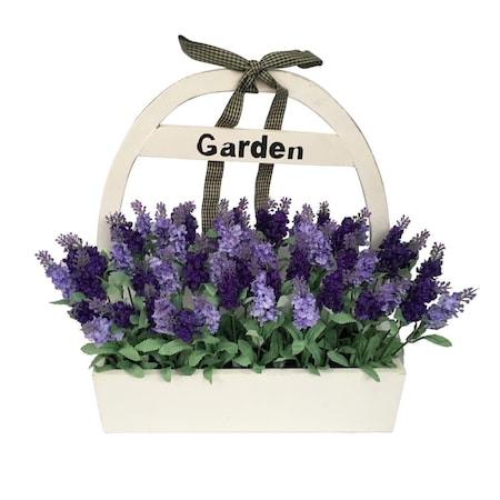 Jeco Lavender Wood Potted Plant HD-BT127