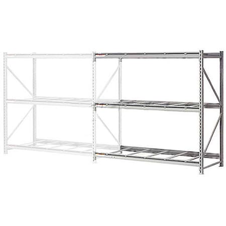 Global Industrial 3 Level, Extra HD Bulk Storage Rack, No Deck, Add On, 96"W x 36"D x 72"H 504441
