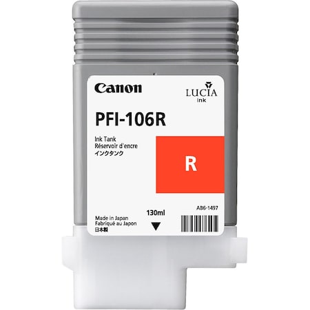 Canon PFI-106R Pigment Ink Tank 130ml 6627B001AA