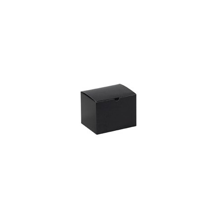 Bubblefast 100-6 x 4 1/2 x 4 1/2'' Black Gloss Gift Boxes, 100PK BFGB644BK