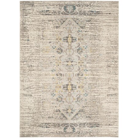 Safavieh Monaco Power Loomed Rectangle Area RugGrey & Multi Color- 11 x 15 ft. MNC209G-1115