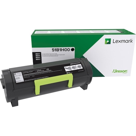 Lexmark RETURN PROGRAM TONER CARTRIDGE FOR USE IN MS/MX417,517,617 ESTIM 51B1H00