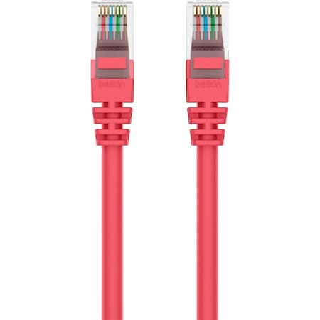 Belkin 8Ft Cat6 Snagless Patch Cable, Utp, Red Pvc Jacket, 23Awg, 50 Micron,  A3L980-08-RED-S