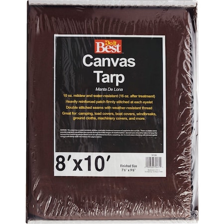 Do It Best 10 Oz. 8 Ft. x 10 Ft. Canvas Tarp TCR10008010T