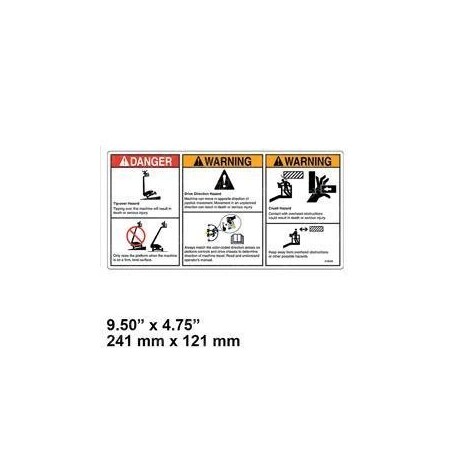 Genie REPLACEMENT DECAL-DANGER/WARNING COMBO 218559