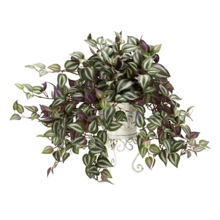 Dare2Decor Wandering Jew with Metal Planter Silk Plant DA103254