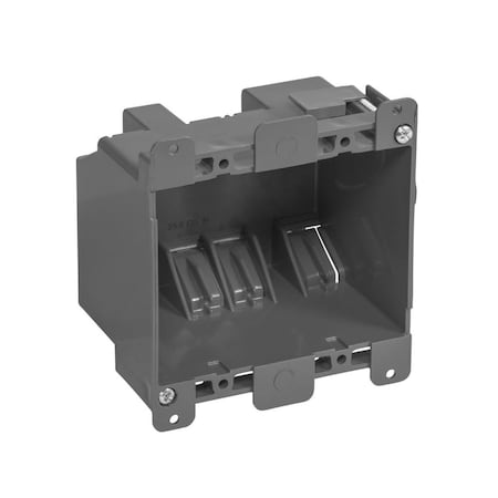 Sparkmeuptoo 25 cu. in. 2 Gang Square Old Work Box, Gray SP3859748