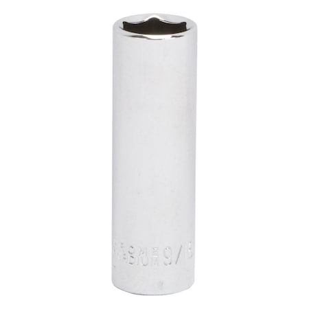 Vulcan Drive Socket, 9/16 in Socket, 3/8 in Drive, 6-Point, Chrome Vanadium Steel, Chrome, MT6495725 MT6495725